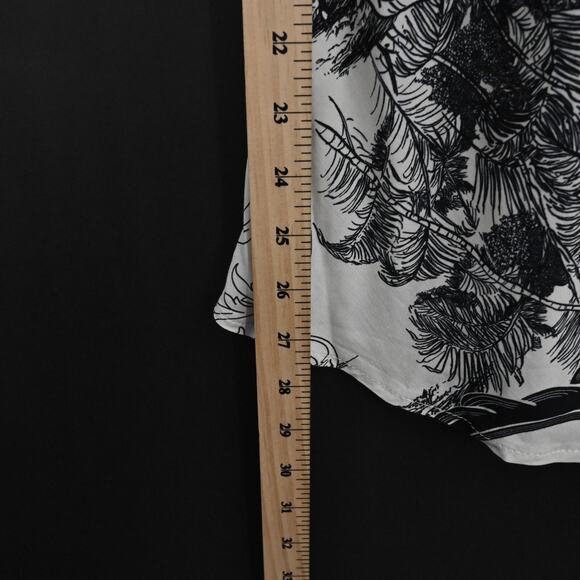 SCANDAL ITALY Womens Top Size M Molly Toile Black White Print Cami Blouse NEW‎ - Picture 4 of 10